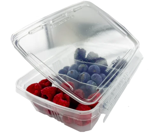 Contenitori pet tamper evident tre scomparti anti-manomissione anticondensa