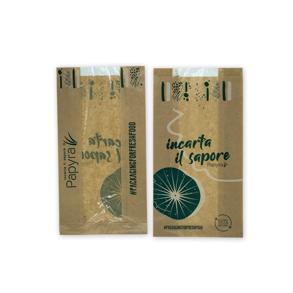 Sacchetto Papyra finestrato Avana