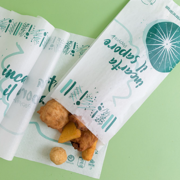 Sacchetto Compostabile kraft bianco Papyra