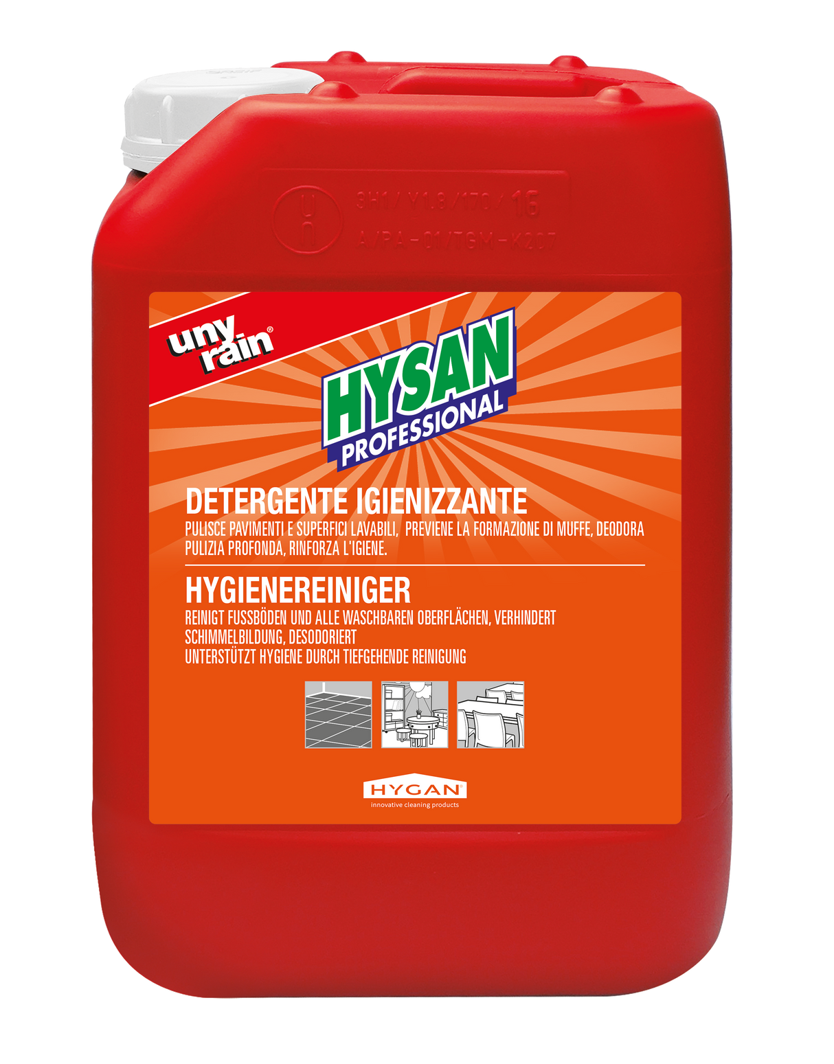 Detergente igienizzante Hysan 5lt.